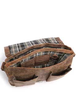 Antico Kuriertasche Leder braun