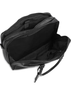 Antique Avery Aktentasche 15″ genarbtes Leder schwarz