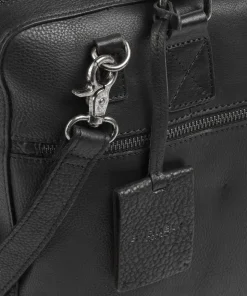 Antique Avery Aktentasche 14″ genarbtes Leder schwarz