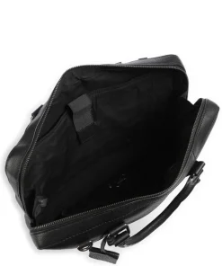 Antique Avery Aktentasche 14″ genarbtes Leder schwarz