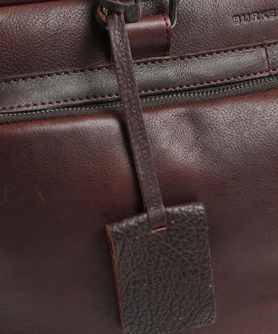 Antique Avery Aktentasche 15″ genarbtes Leder mahagoni