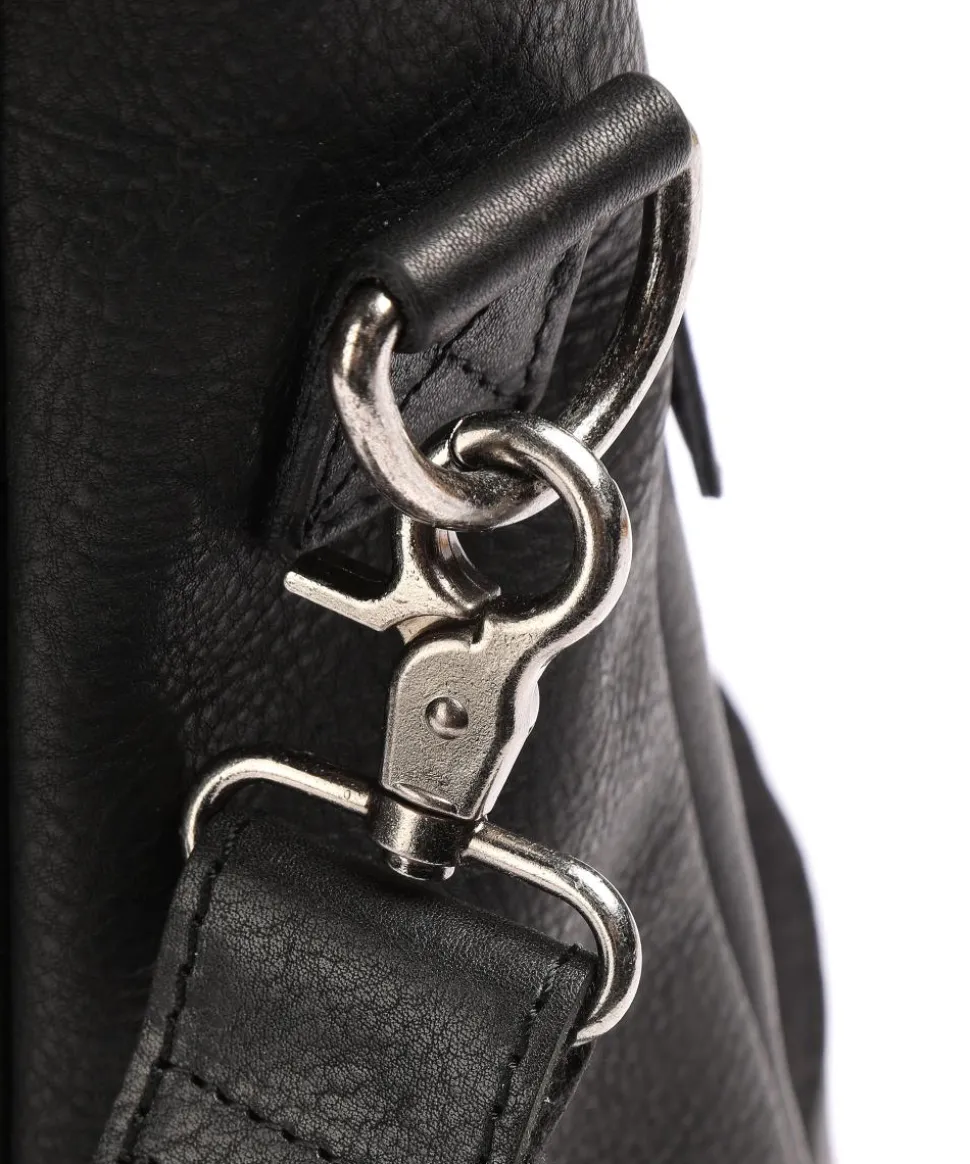 Antique Avery Aktentasche 15.6″ genarbtes Leder schwarz