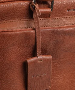 Antique Avery Aktentasche 15″ genarbtes Leder cognac