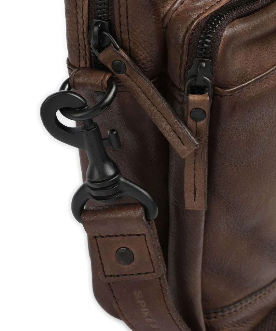 Apache Aktentasche 13″ genarbtes Leder dunkelbraun