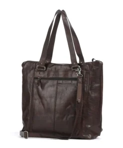 Apache Amina Aktentasche 15″ fein genarbtes Leder dunkelbraun