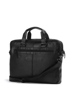 Apache Brutus Aktentasche 15″ fein genarbtes Leder schwarz