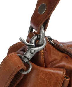 Apache Jaclyne Schultertasche genarbtes Rindsleder cognac