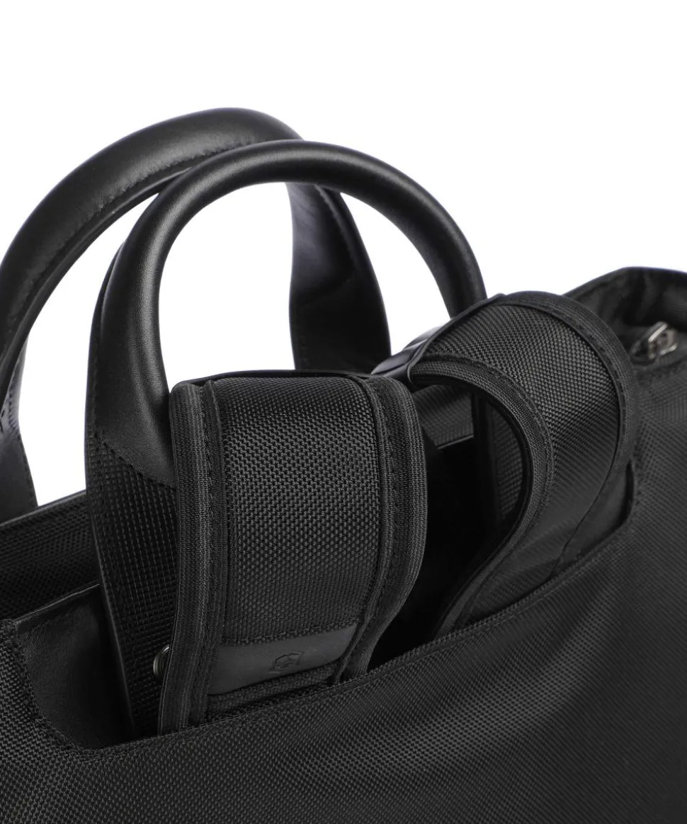 Architecture Urban 2 Shopper 15″ Nylon, fein genarbtes Leder schwarz