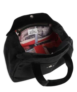 Archive Velvet Large Shopper Samtgewebe schwarz