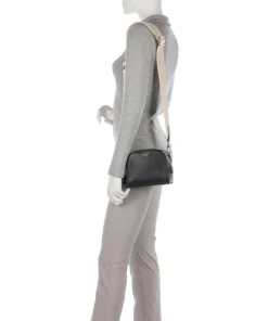 Arden Crescent Umhängetasche genarbtes Rindsleder schwarz