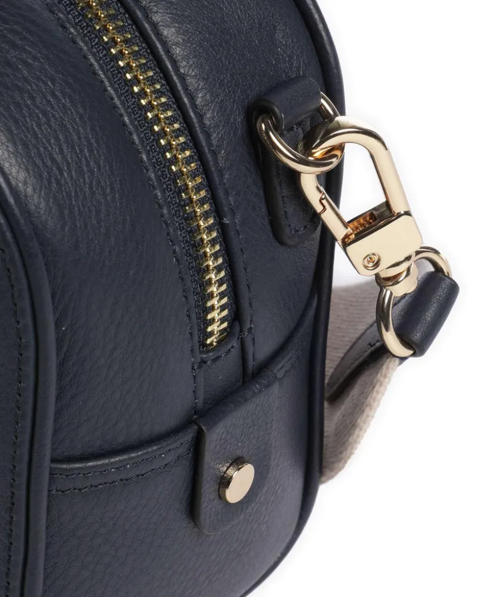 Arden Crescent Umhängetasche genarbtes Rindsleder dunkelblau