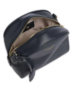 Arden Crescent Umhängetasche genarbtes Rindsleder dunkelblau