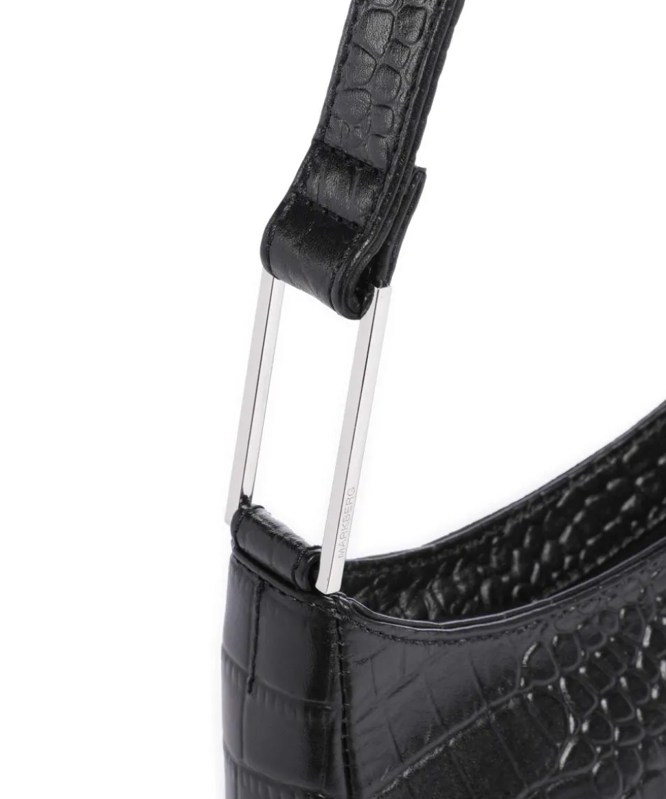 Arialla Handtasche geprägtes Rindsleder schwarz