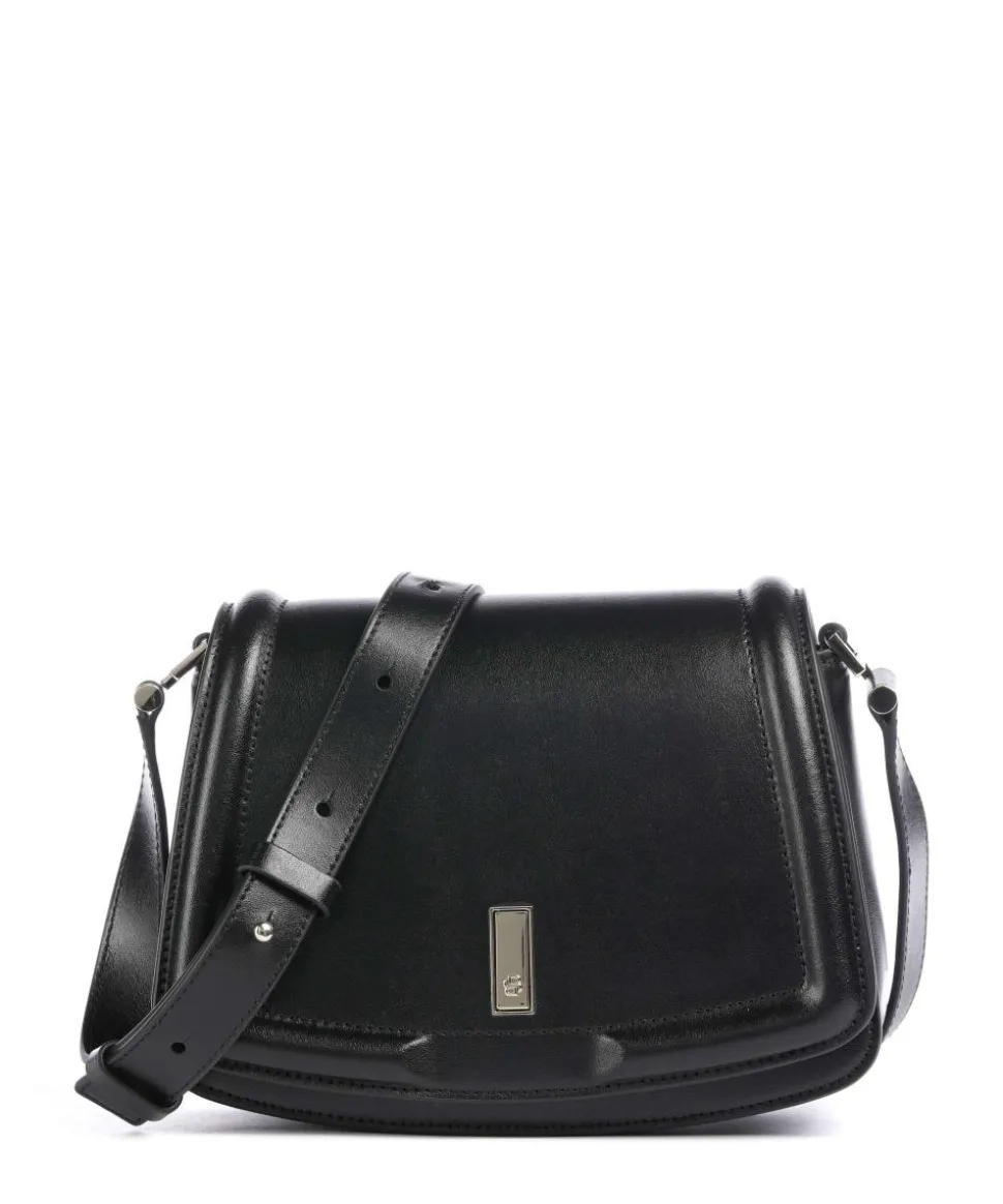 Ariell Umhängetasche fein genarbtes Rindsleder schwarz