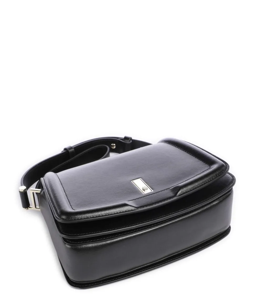 Ariell Umhängetasche fein genarbtes Rindsleder schwarz