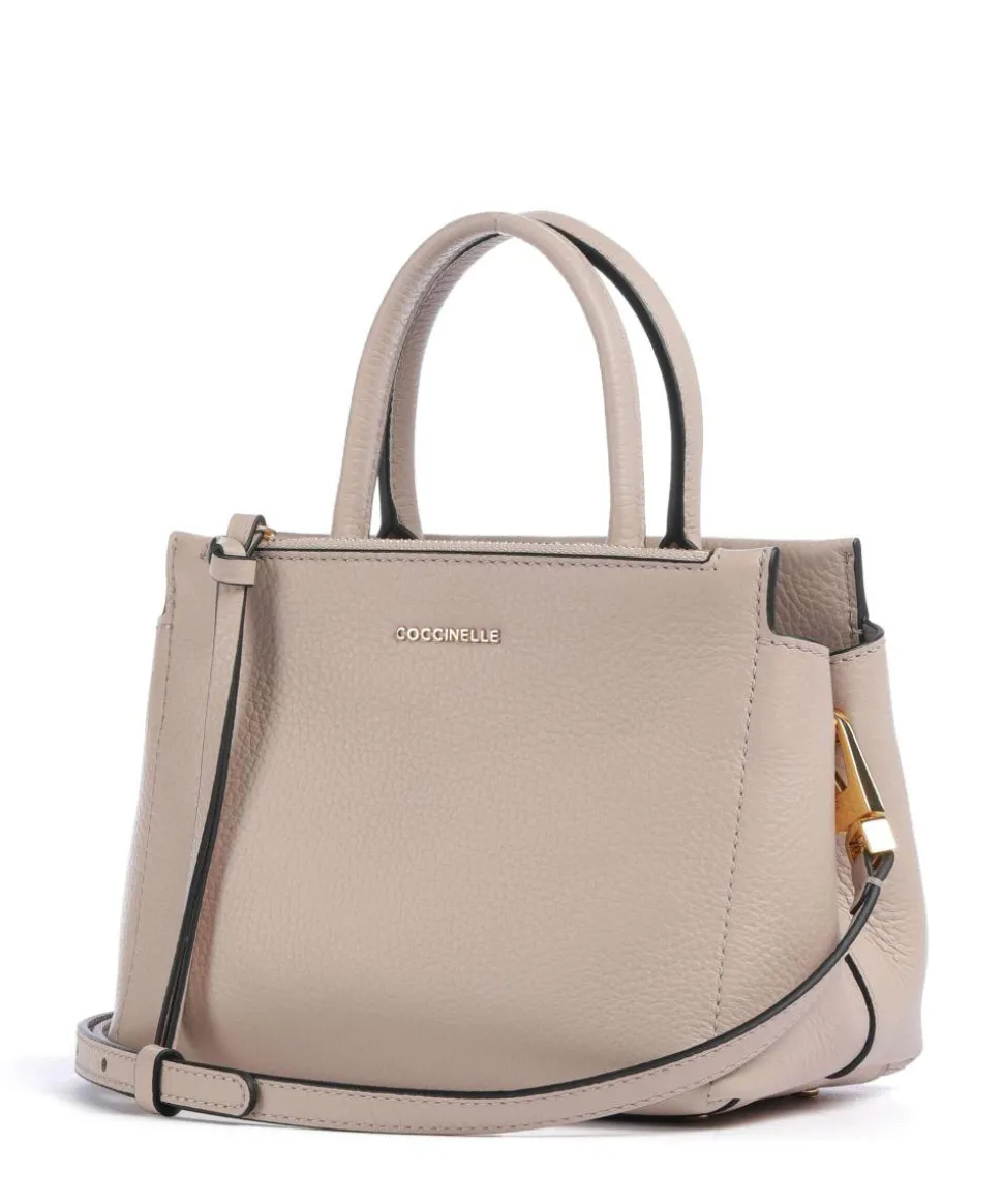 Arlettis Handtasche genarbtes Rindsleder altrosa