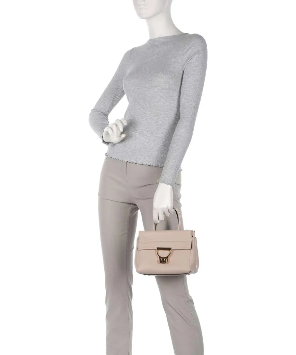 Arlettis Handtasche genarbtes Rindsleder altrosa