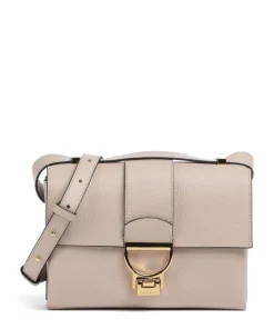 Arlettis Schultertasche genarbtes Leder altrosa