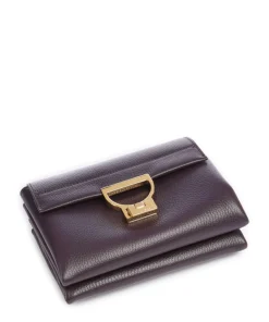 Arlettis Umhängetasche genarbtes Leder pflaume