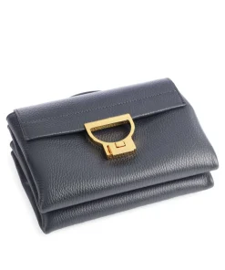 Arlettis Umhängetasche genarbtes Leder navy