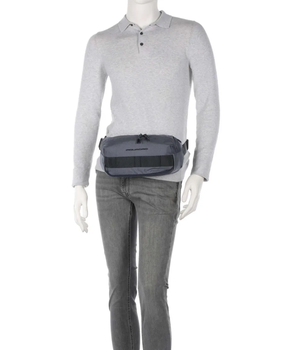 Arne Gürteltasche recyceltes Polyester blaugrau