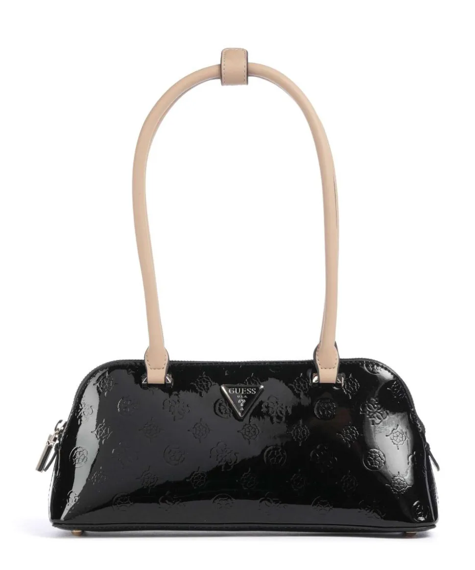 Arnela Schultertasche Lederimitat schwarz