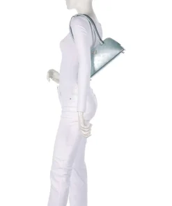 Arnela Schultertasche Lederimitat hellblau