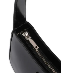 Arnela Schultertasche Lederimitat schwarz