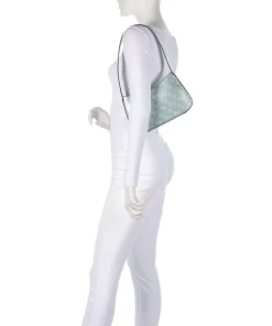 Arnela Schultertasche Lederimitat hellblau