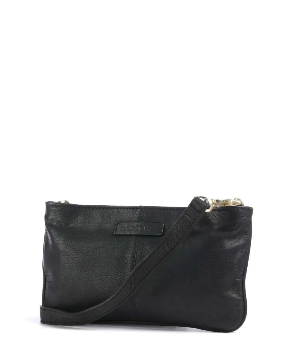 Art Gallery Umhängetasche genarbtes Leder schwarz