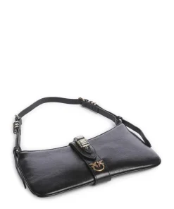 Arthemis Mini Schultertasche fein genarbtes Kalbsleder schwarz