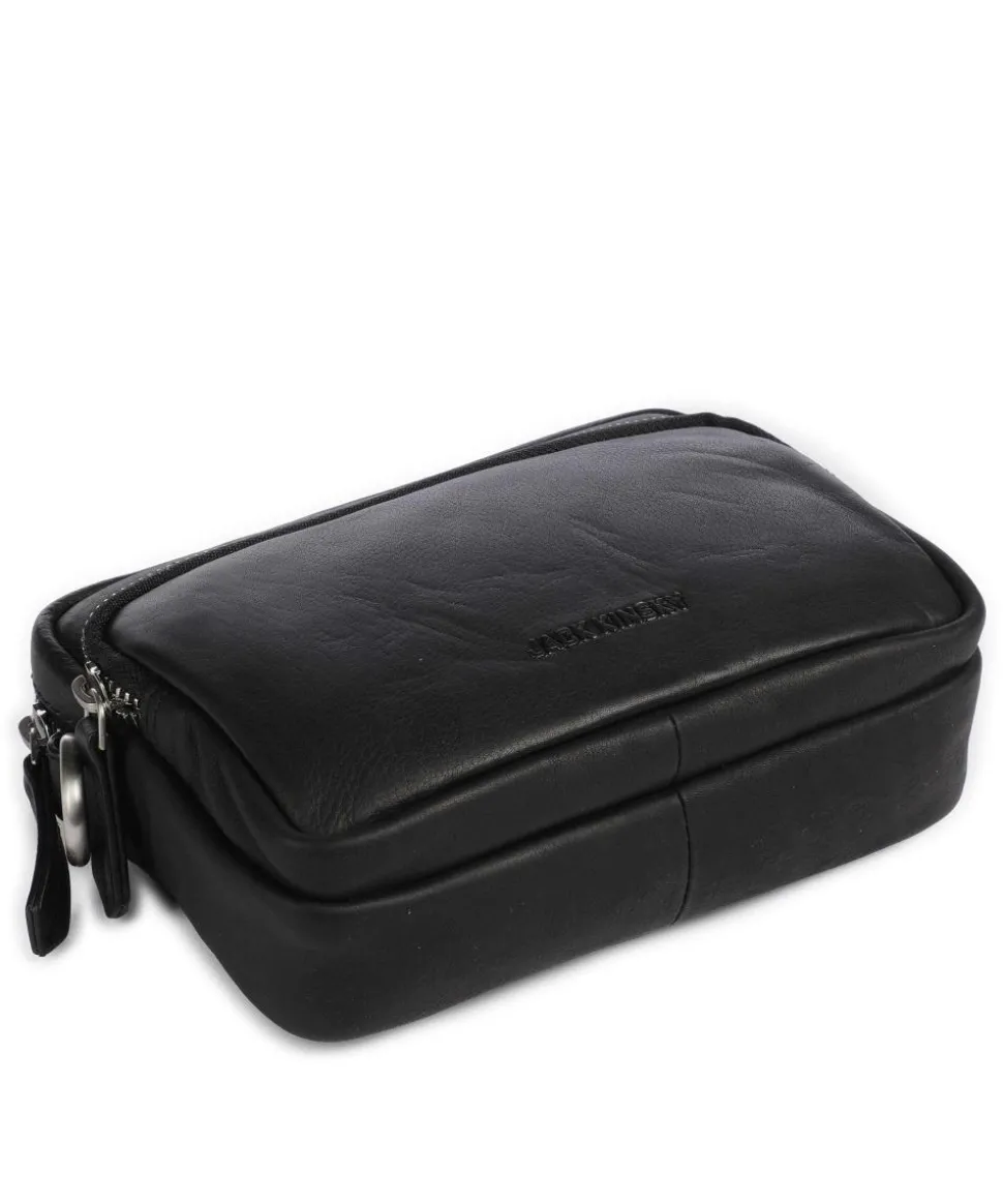 Aruba 1 Umhängetasche fein genarbtes Leder schwarz