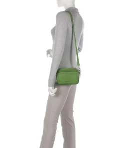 Aruba 1 Umhängetasche fein genarbtes Leder grün