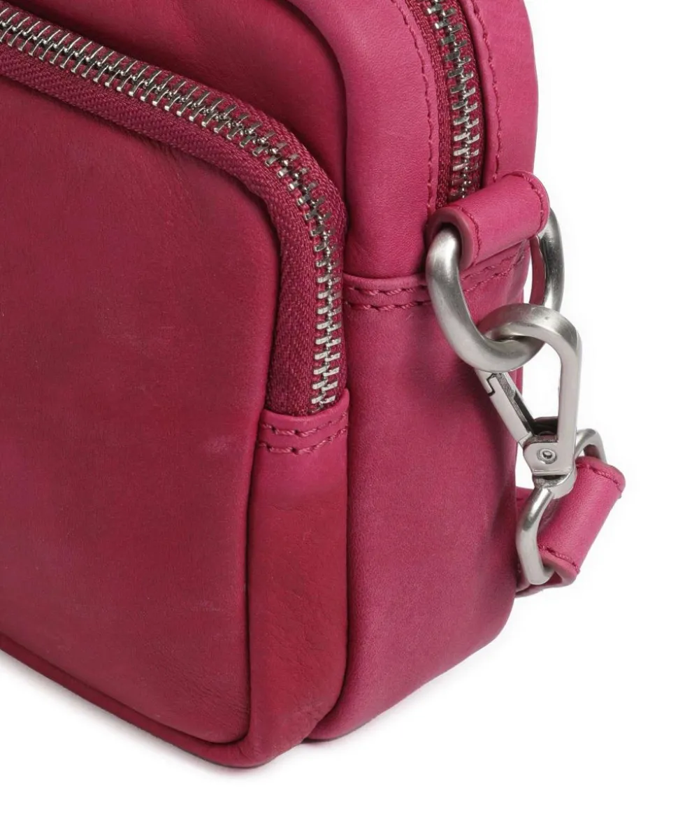 Aruba 1 Umhängetasche fein genarbtes Leder pink