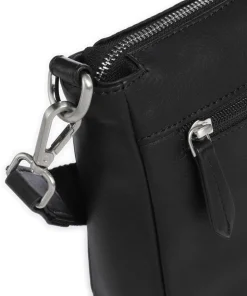 Aruba 3 Umhängetasche fein genarbtes Leder schwarz