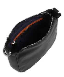 Aruba 3 Umhängetasche fein genarbtes Leder schwarz