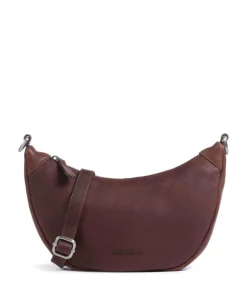 Aruba 2 Umhängetasche fein genarbtes Leder dunkelbraun