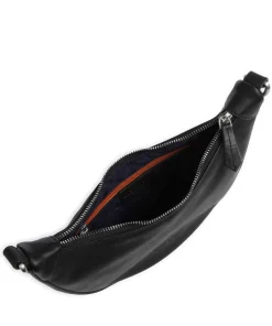 Aruba 2 Umhängetasche fein genarbtes Leder schwarz