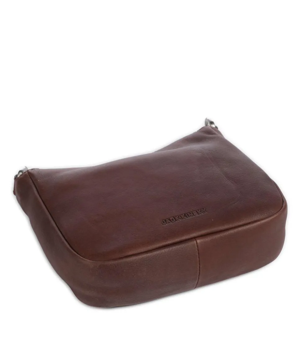 Aruba 3 Umhängetasche fein genarbtes Leder dunkelbraun