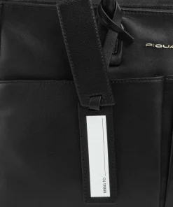 Ashley Shopper 15″ fein genarbtes Rindsleder schwarz