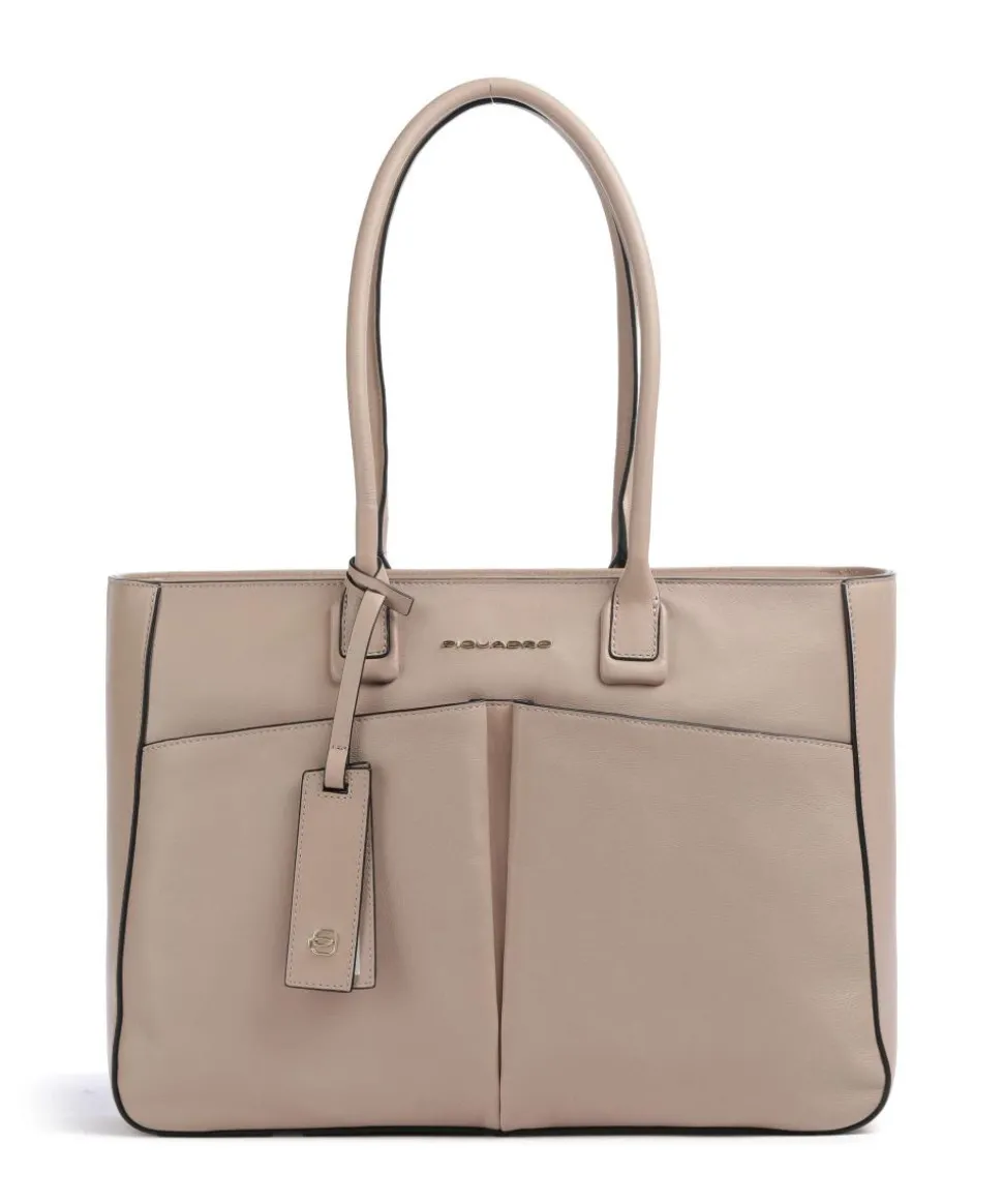 Ashley Shopper 15″ fein genarbtes Rindsleder altrosa