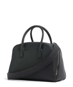 Ashton Medium Handtasche genarbtes Rindsleder schwarz