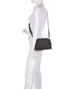 Ashton Small Umhängetasche genarbtes Rindsleder dunkelbraun