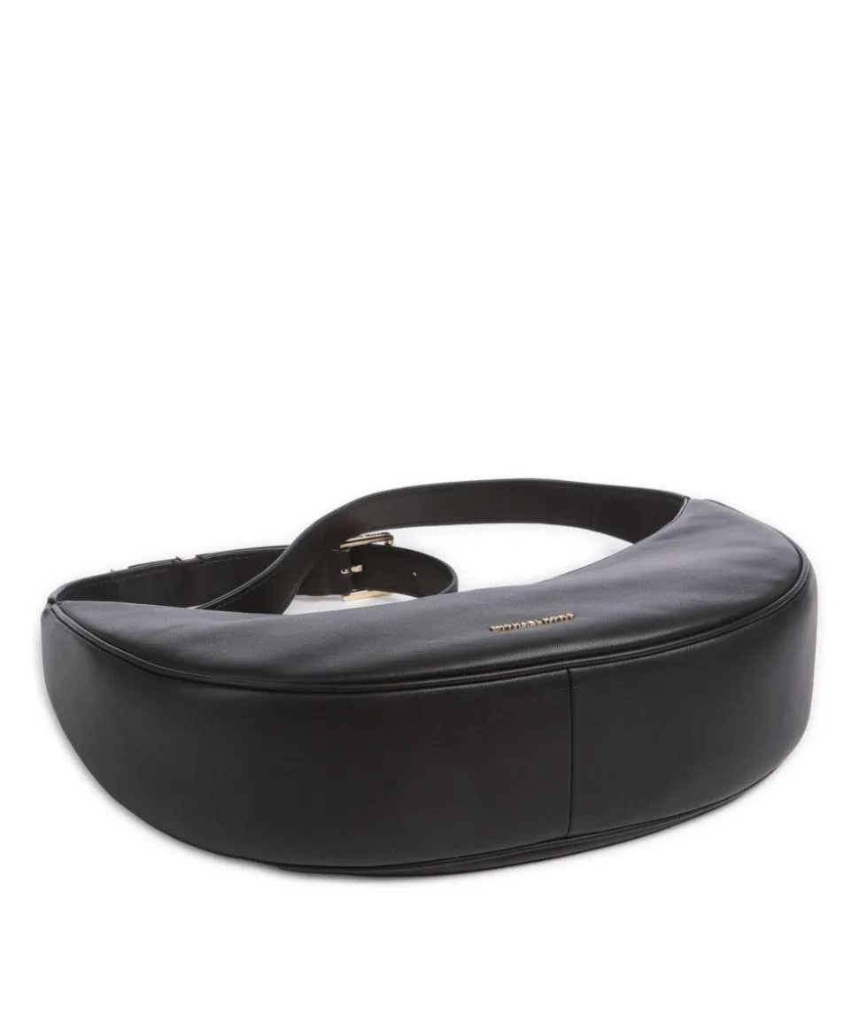 Avra Schultertasche fein genarbtes Rindsleder schwarz