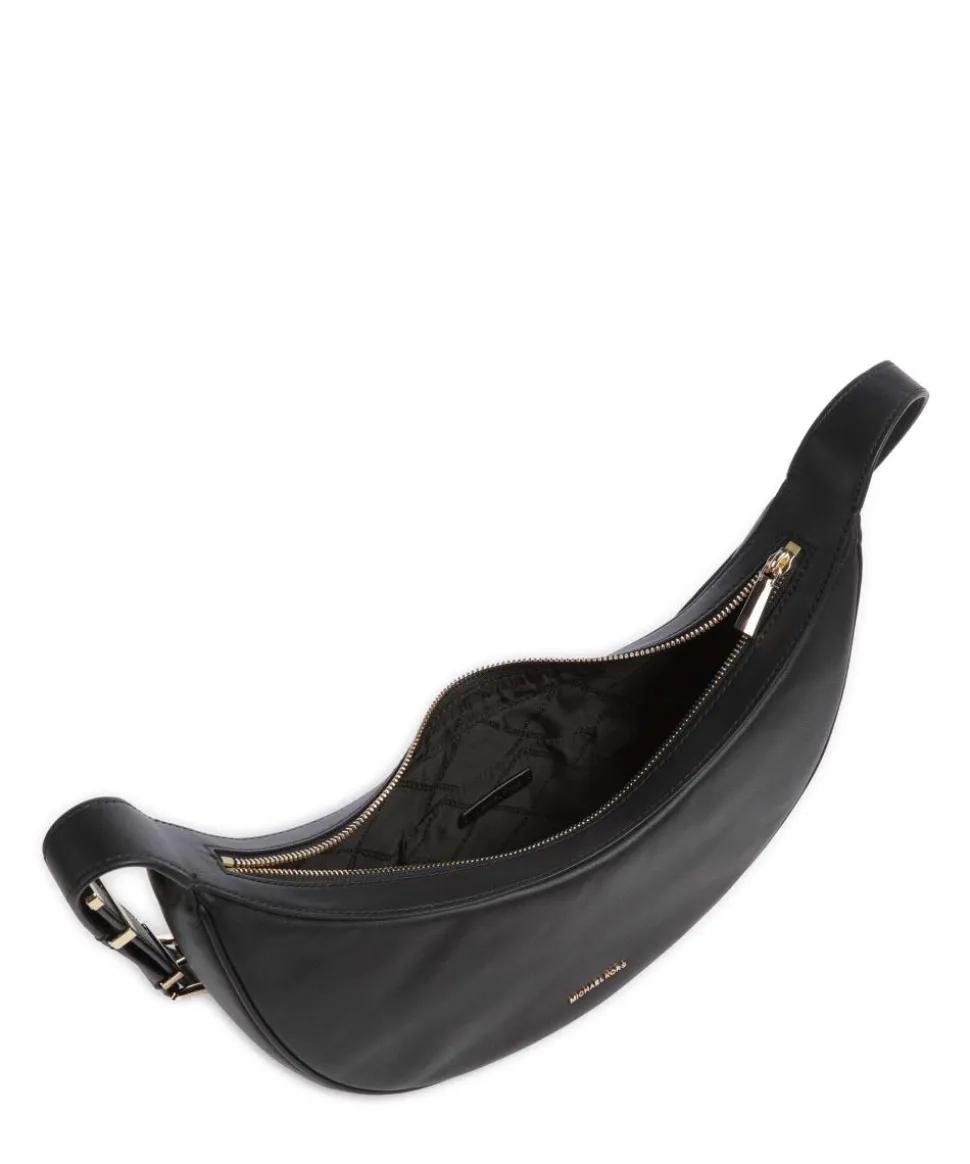 Avra Schultertasche fein genarbtes Rindsleder schwarz