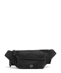 B Icon Gürteltasche recyceltes Polyester schwarz