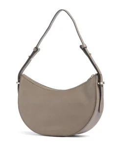 B Icon Schultertasche genarbtes Rindsleder braun