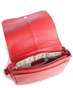 Babette Nappa Umhängetasche fein genarbtes Rindsleder rot