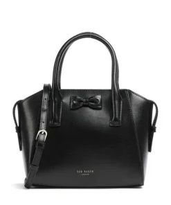 Baelini Handtasche fein genarbtes Leder schwarz