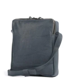 Bague M Umhängetasche weiches Rindsleder blaugrau